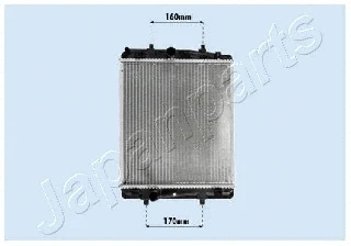 Radiator, engine cooling (RDA033069)