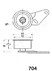 Tensioner, timing belt