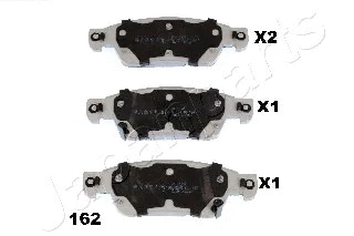 Brake Pad Set, disc brake (PA-162AF)