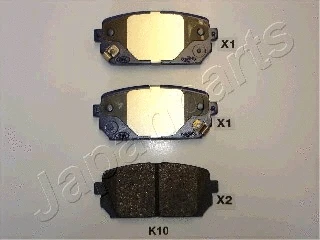 Brake Pad Set, disc brake (PP-K10AF)