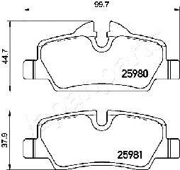 Brake Pad Set, disc brake