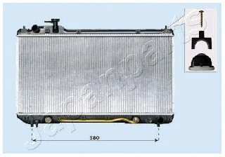 Radiator, engine cooling (RDA153105)