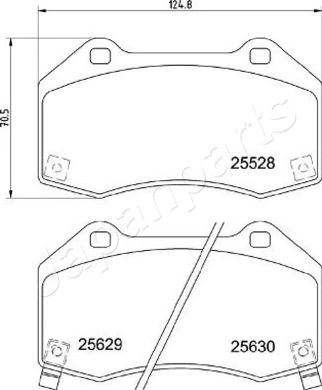 Brake Pad Set, disc brake (PA-3004AF)