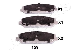 Brake Pad Set, disc brake (PA-159AF)