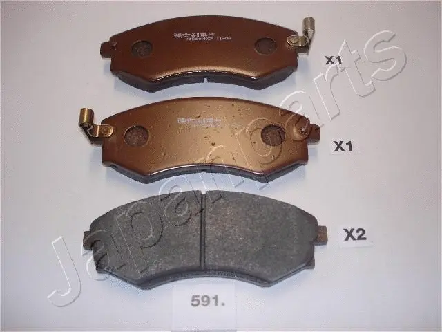 Brake Pad Set, disc brake (PA-591AF)