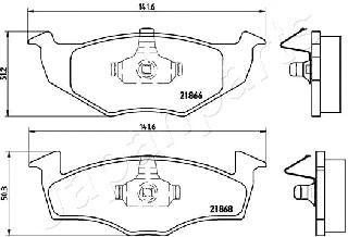 Brake Pad Set, disc brake