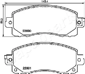 Brake Pad Set, disc brake (PA-713AF)