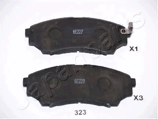 Brake Pad Set, disc brake (PA-323AF)