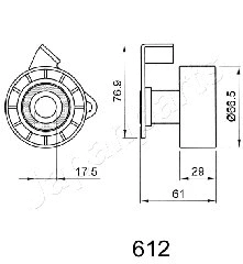 Tensioner, timing belt