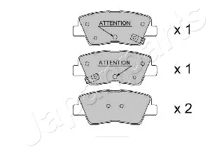 Brake Pad Set, disc brake (PP-H11AF)