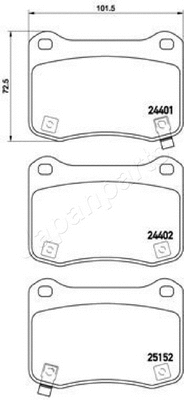 Brake Pad Set, disc brake (PP-2006AF)