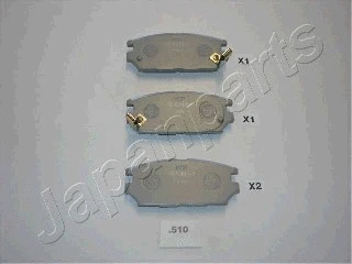 Brake Pad Set, disc brake (PP-510AF)