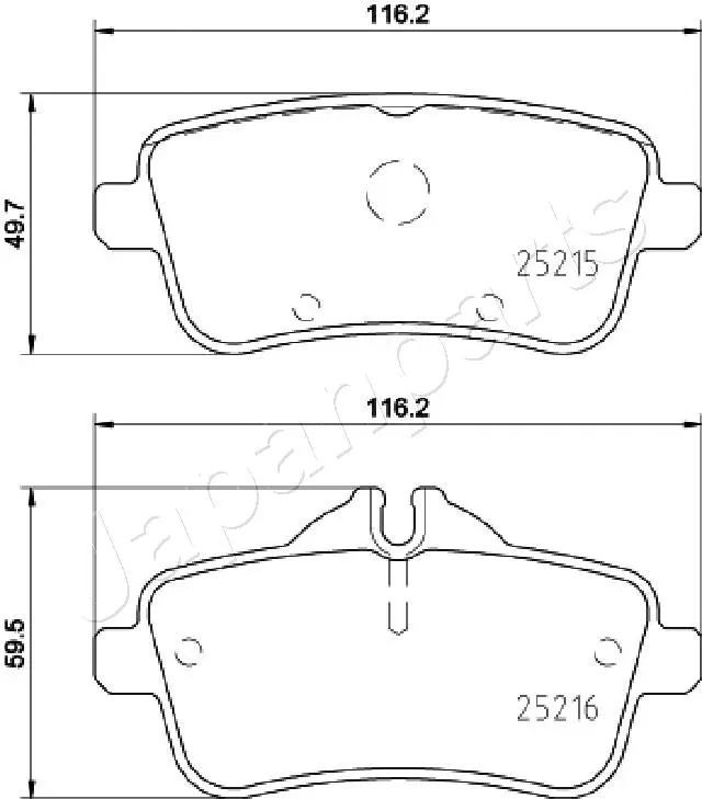 Brake Pad Set, disc brake (PP-0516AF)