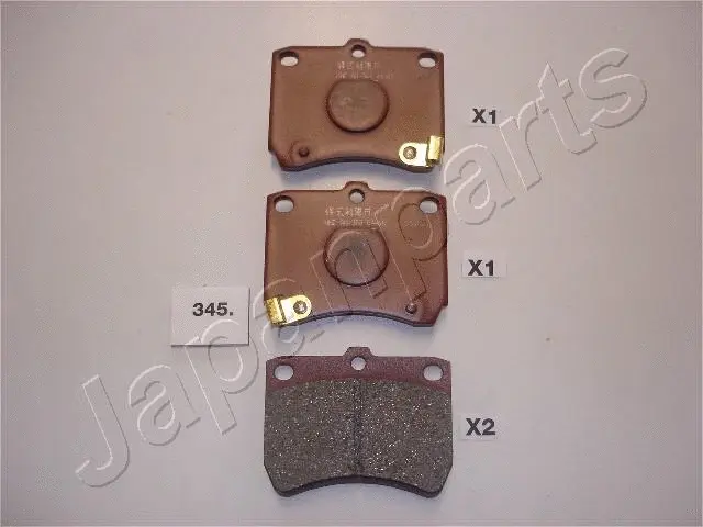 Brake Pad Set, disc brake (PA-345AF)
