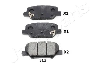 Brake Pad Set, disc brake (PP-315AF)