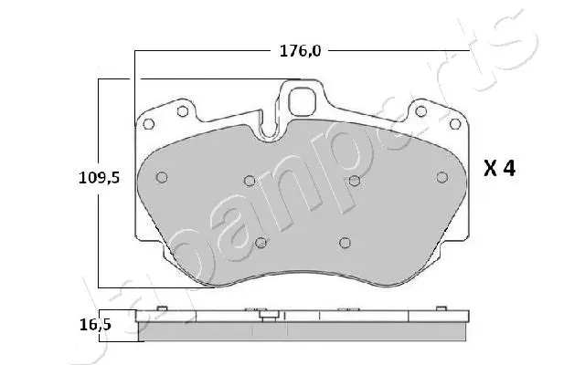 Brake Pad Set, disc brake (PA-0919AF)