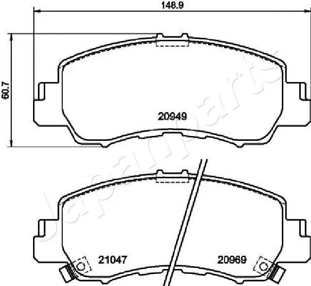 Brake Pad Set, disc brake (PA-533AF)