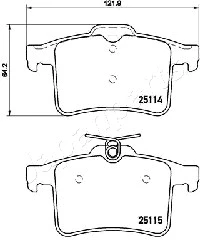 Brake Pad Set, disc brake