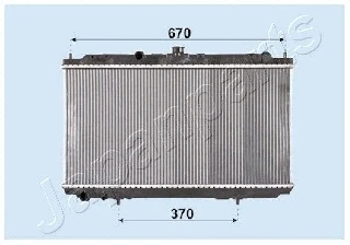 Radiator, engine cooling (RDA213005)