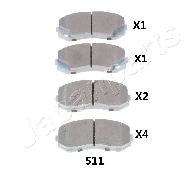 Brake Pad Set, disc brake (PA-511AF)