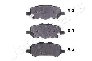 Brake Pad Set, disc brake (PP-2003AF)