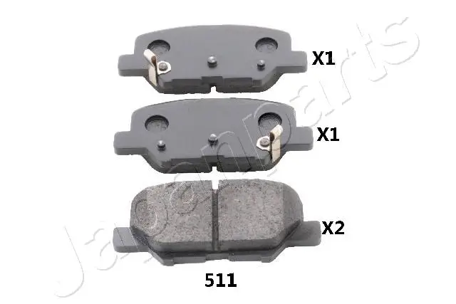 Brake Pad Set, disc brake (PP-511AF)