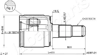Joint Kit, drive shaft (GI-578)