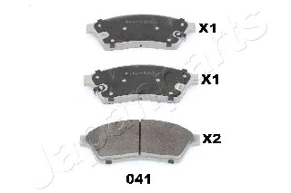 Brake Pad Set, disc brake (PA-041AF)