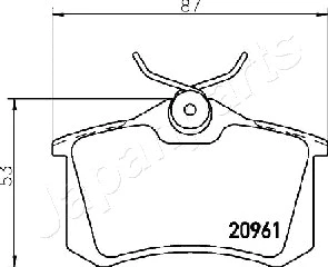Brake Pad Set, disc brake (PP-0613AF)