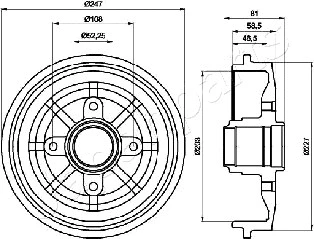 Brake Drum (TA-0609)