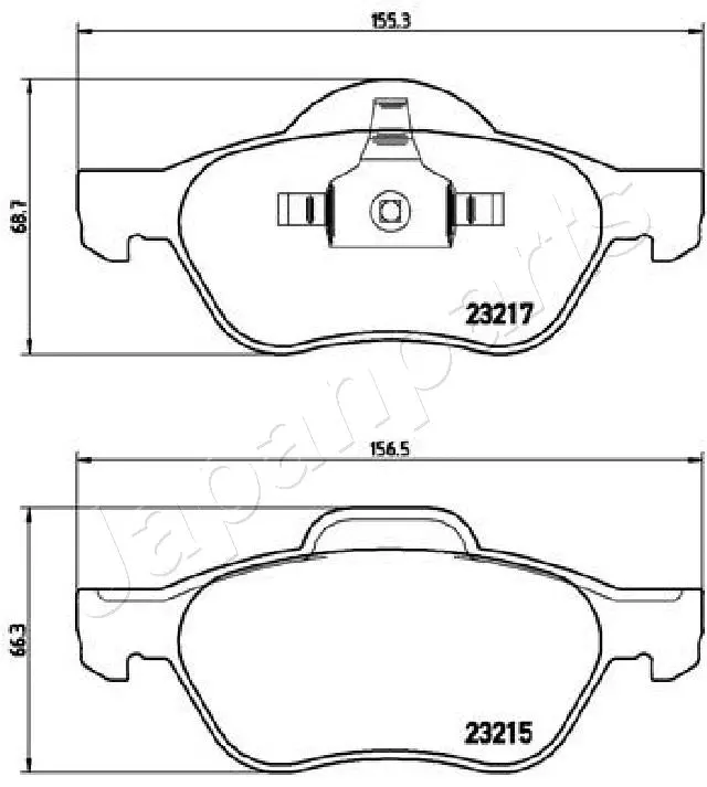 Brake Pad Set, disc brake (PA-0712AF)