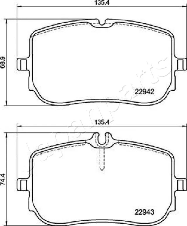 Brake Pad Set, disc brake (PA-0551AF)
