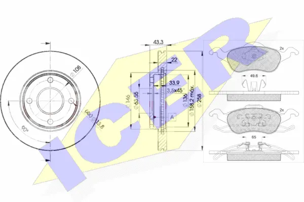Brake Kit, disc brake (31264-5344)