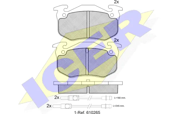 Brake Pad Set, disc brake (180476)