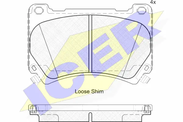 Brake Pad Set, disc brake (182163)