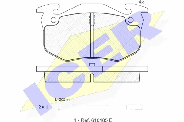 Brake Pad Set, disc brake (180931)