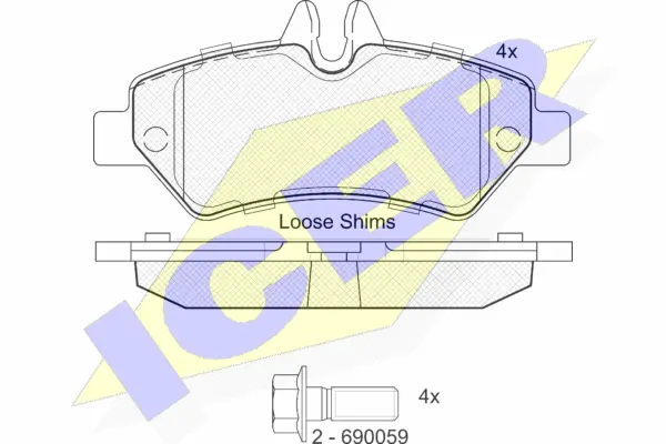 Brake Pad Set, disc brake (141787-204)