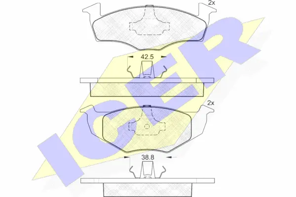 Brake Pad Set, disc brake (181119)