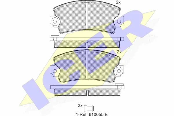 Brake Pad Set, disc brake (180060)