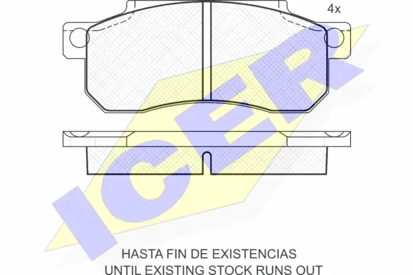 Brake Pad Set, disc brake (180747)
