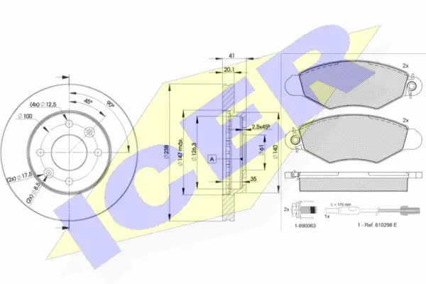 Brake Kit, disc brake (31217-6572)