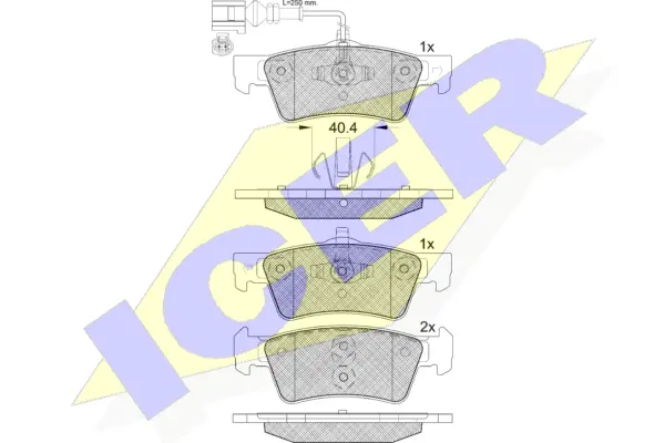 Brake Pad Set, disc brake (141816-203)
