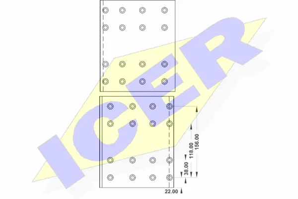 Brake Lining Kit, drum brake (21 9890 00)