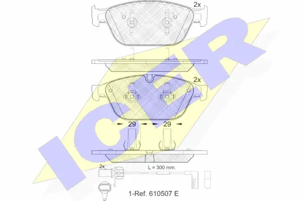 Brake Pad Set, disc brake (181994)