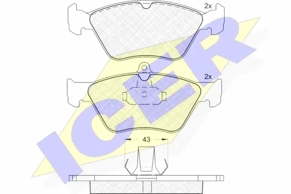 Brake Pad Set, disc brake (180988)