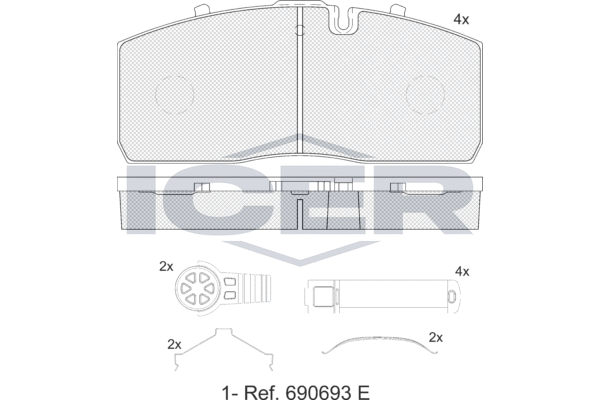 Brake Pad Set, disc brake (152446-066)