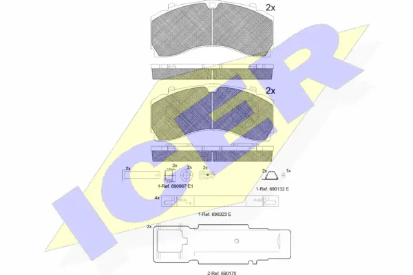 Brake Pad Set, disc brake (152124-073)