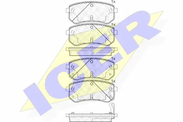 Brake Pad Set, disc brake (181710)