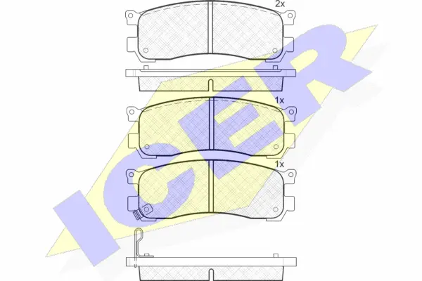 Brake Pad Set, disc brake (181382)