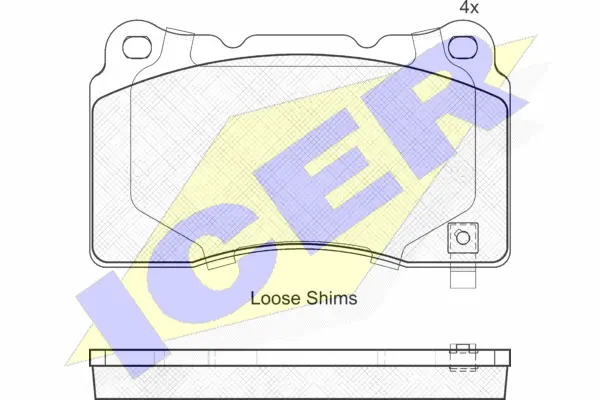 Brake Pad Set, disc brake (181990)